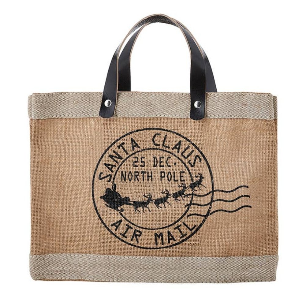 Mini Market Tote Santa Air -Mail Bag - Picture 2 of 2